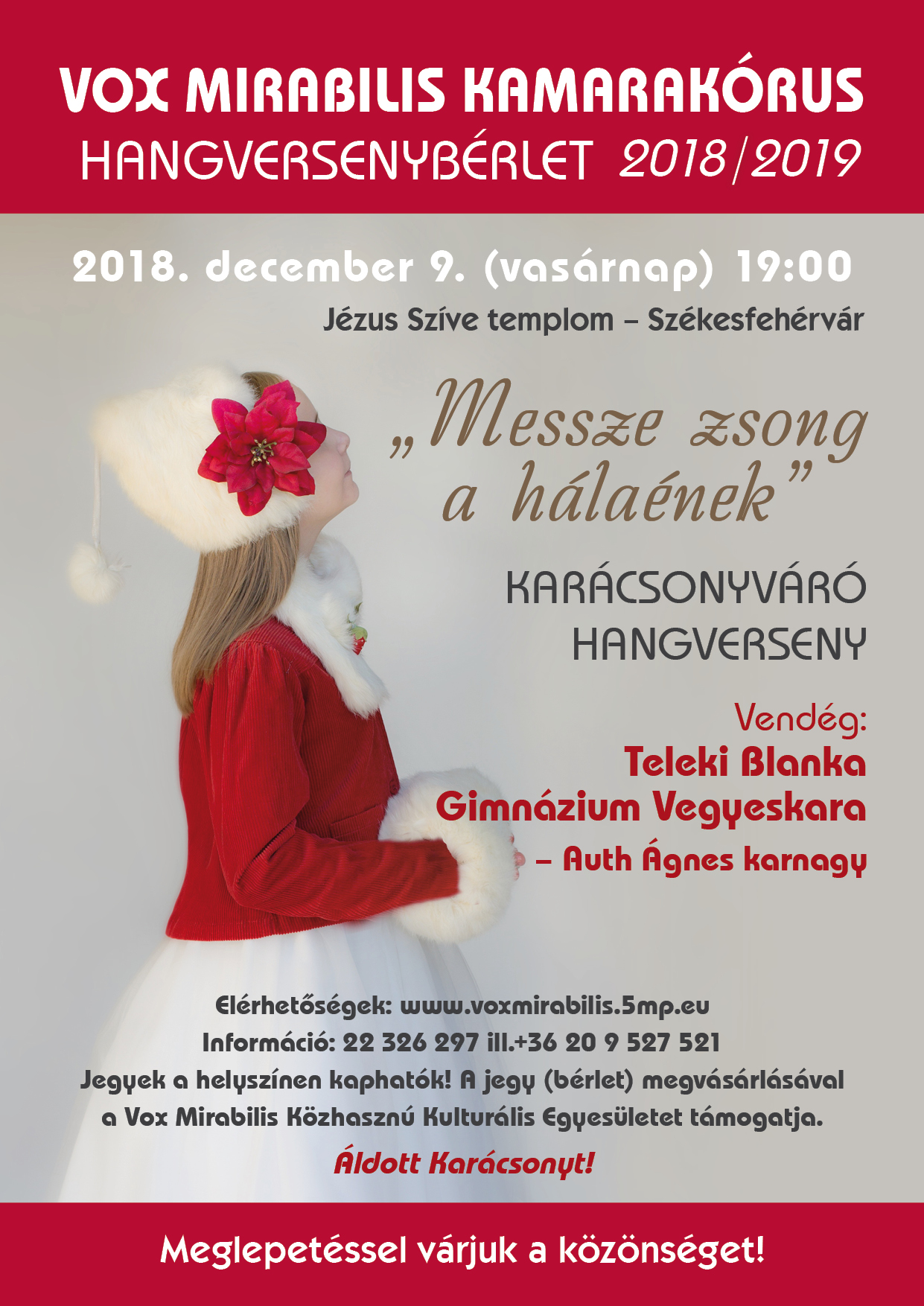 Messze zsong a hálaének - karácsonyváró koncert a Vox Mirabilissal